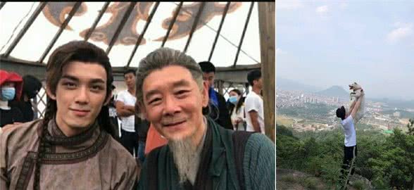 吴磊带汪星人爬山，全程追狗累到趴，网友：山不能乱爬