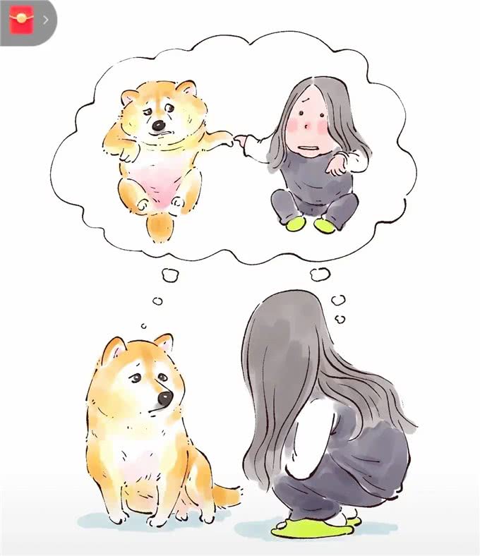 一人一狗互相害怕在一起过招!网友:一个小心翼翼，一个瑟瑟发抖