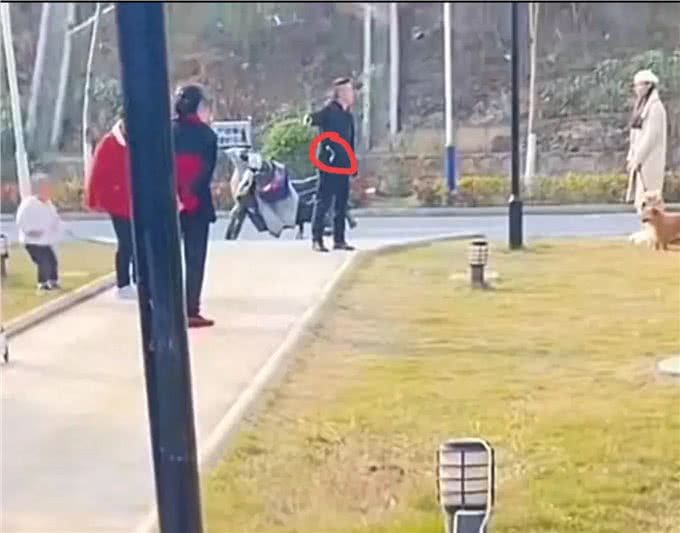 惊险一幕!家长拿菜刀教育不懂规矩的狗主人