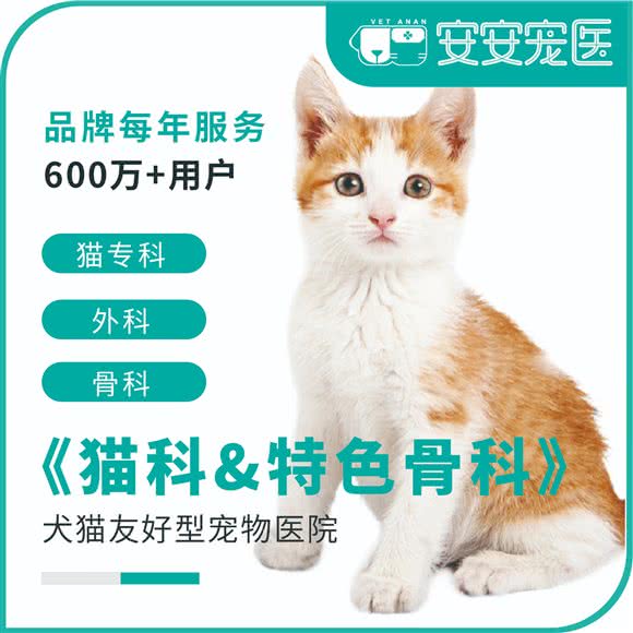 安安宠医·猫科&特色骨外专科(澳门路分院):上海城区普陀区长寿路附近