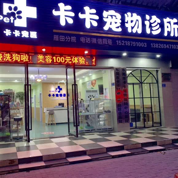 卡卡宠物诊所:东莞市凤岗镇雁田附近